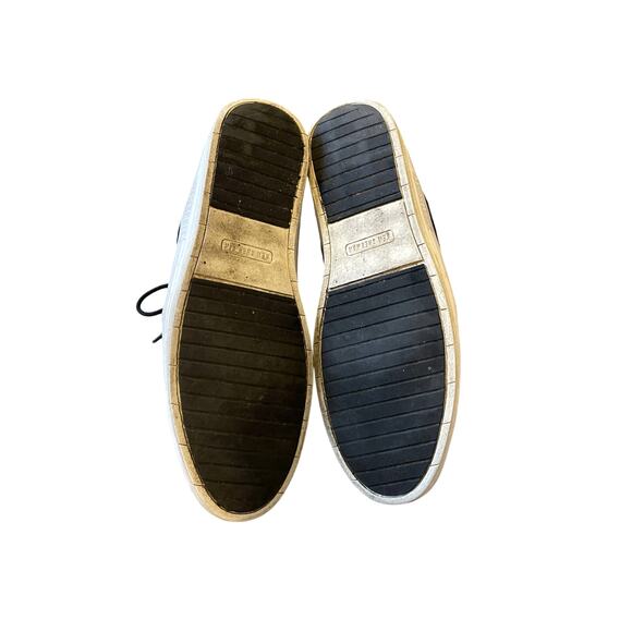 Ben Sherman Mens 11.5 Vance LEATHER Lace Up Chukka Boots High Top Sneakers Black - Picture 6 of 7